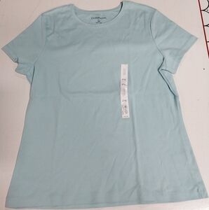 Croft & Barrow Blue Fitted Short Sleeve T-Shirt NWT